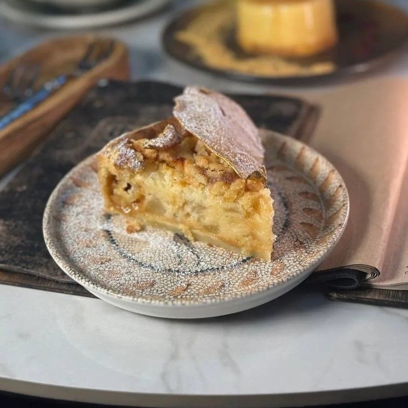 Грушевый пирог с карамелью