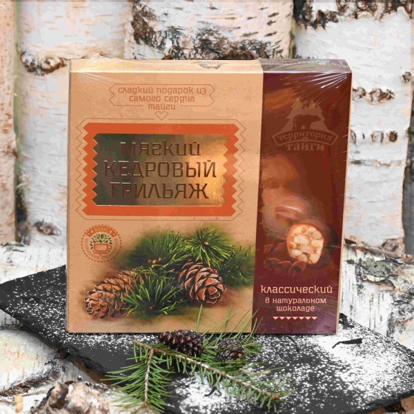 Фото Мягкий кедровый грильяж в шоколаде "Классический" от магазина FedyaDich.ru