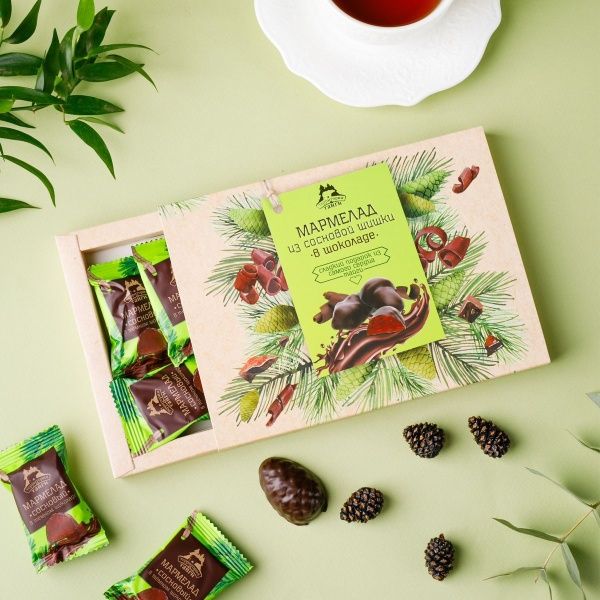 Мармелад сосновый в шоколаде, 140гр