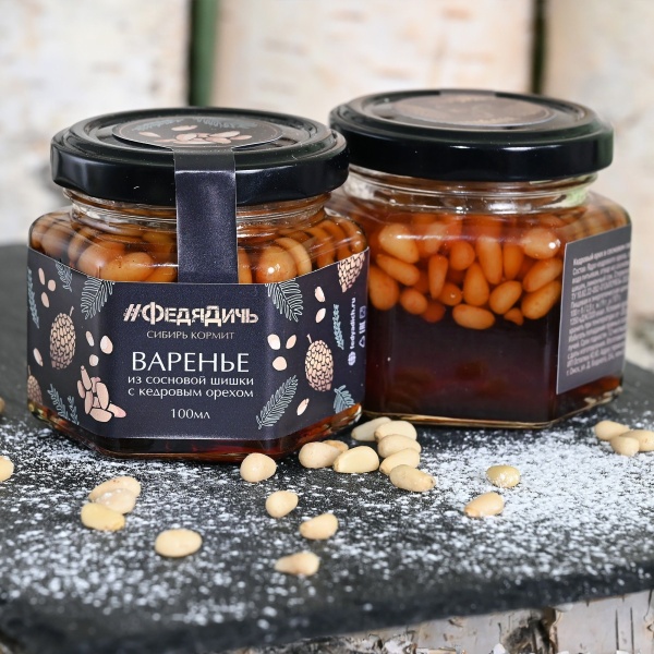 Варенье из сосновой шишки с кедровым орехом «ФедяДичь»