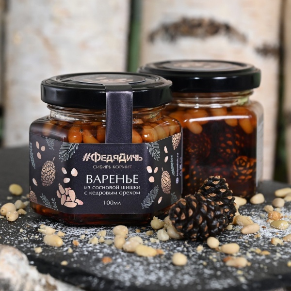 Фото Варенье из сосновой шишки с кедровым орехом «ФедяДичь» от магазина FedyaDich.ru
