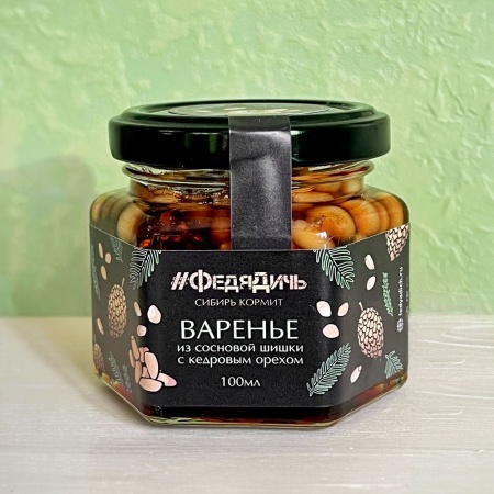 Варенье из сосновой шишки с кедровым орехом «ФедяДичь»