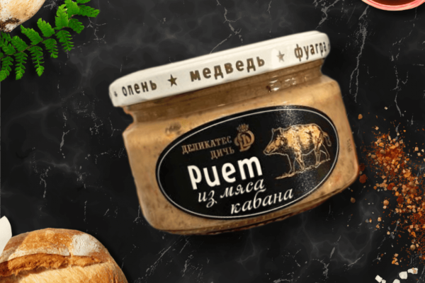 Риет из мяса кабана с лесными грибами и красным вином Риет из мяса кабана с лесными грибами и красным вином