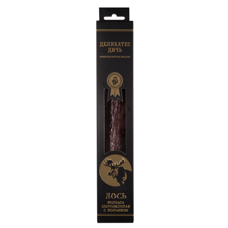 Фото Колбаса из мяса Лося с коньяком в подарочной упаковке от магазина FedyaDich.ru