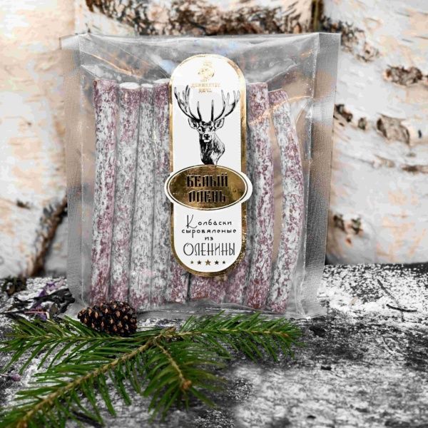 Колбаски «Белый олень», сыровяленные